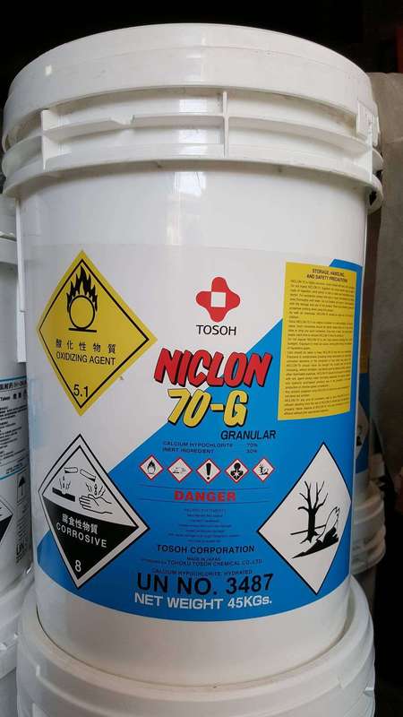 Niclon, Chlorine, Calcium Hypochlorite, Highchem Trading, Manila, Philippines