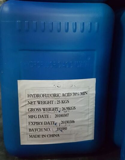 Hydrofluoric Acid, Acid Rain Remover, Descaler, Heavy Equipment Cleaning, Water Treatment, Supplier, Distributor, Manila, Philippines